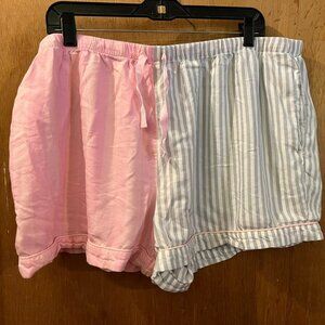Size 2X(18/20W) - Joyspun - Pink and Gray Shorts